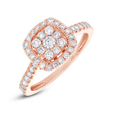0.60ct 14k Rose Gold Diamond Lady's Ring Size 6